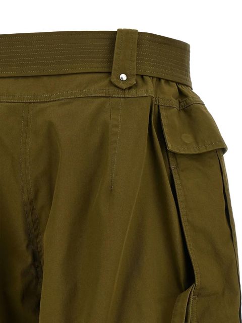 Alexander McQueen belted cargo shorts - Green