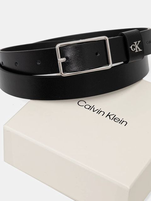 Calvin Klein pasek skórzany damski kolor czarny LV04F7050G - zdjęcie produktu nr 2