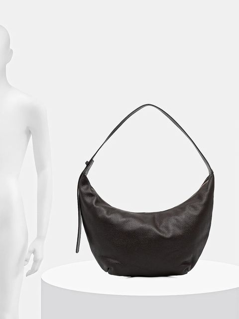 Answear.LAB torebka skórzana kolor brązowy