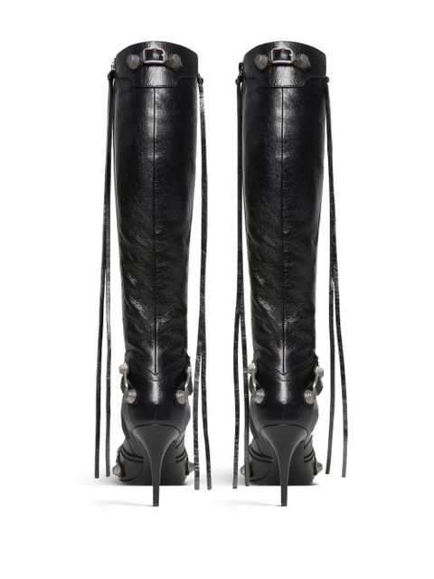 Balenciaga 90mm Cagole leather boots - Black