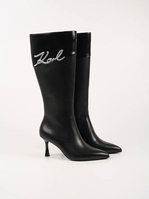 Karl Lagerfeld kozaki SIENNA damskie kolor czarny na szpilce KL32775 - zdjęcie produktu nr 2