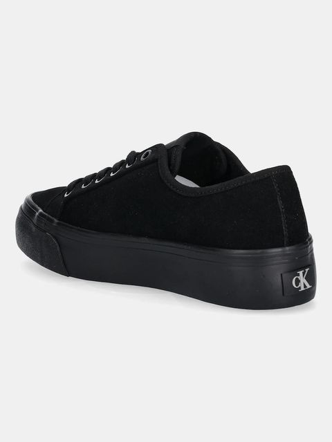 Calvin Klein tenisówki zamszowe VULC FLATF LACE UP SUE/WL CK kolor czarny YW0YW02000