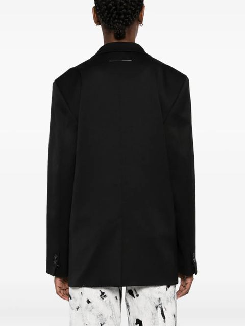 MM6 Maison Margiela single-breasted blazer - Black - zdjęcie produktu nr 2