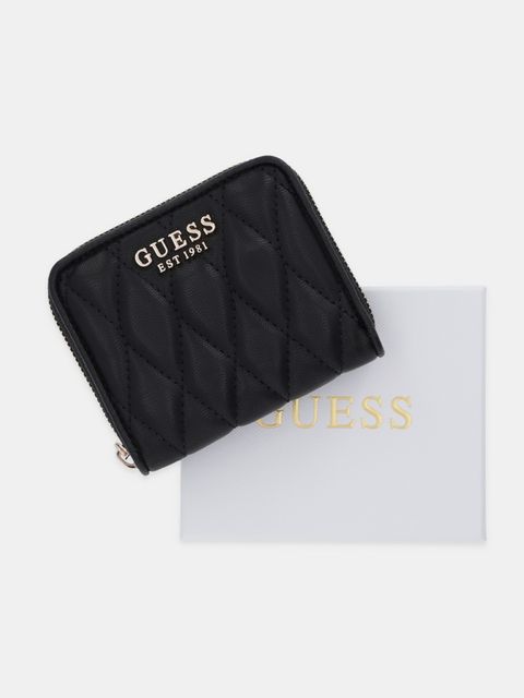 Guess portfel VALLA damski kolor czarny SWQG81 22137