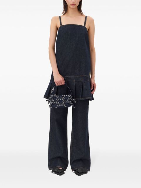 GANNI denim mini dress - Blue