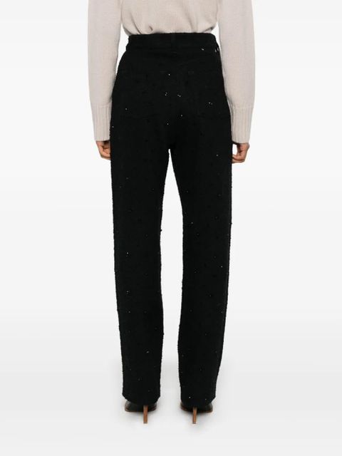Golden Goose crystal-embellished trousers - Black