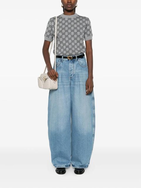 Gucci GG-pattern short-sleeve t-shirt - Grey