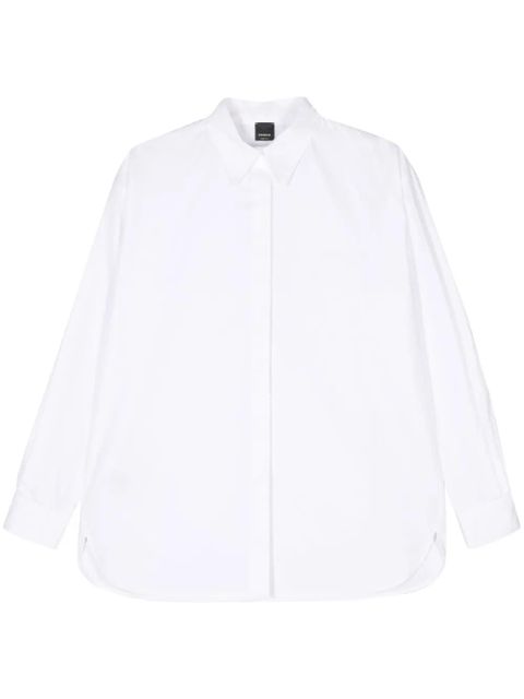 PINKO logo-embroidered shirt - White - zdjęcie produktu nr 1
