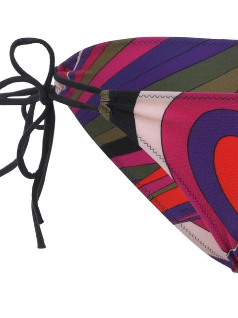 PUCCI abstract-print tie-side bikini bottoms - Red