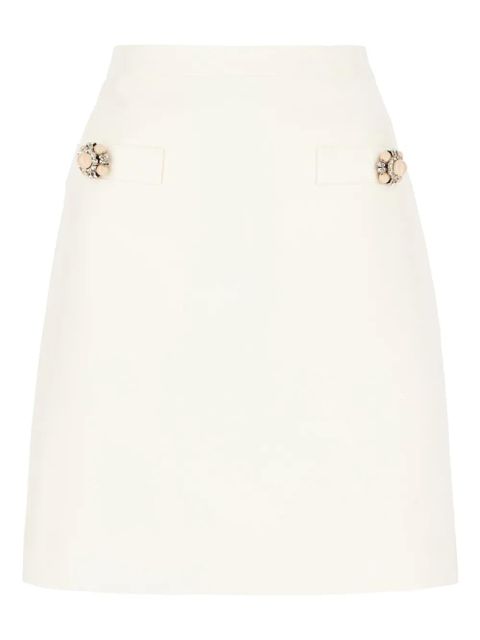 Valentino Garavani Crepe Couture mini skirt - Neutrals