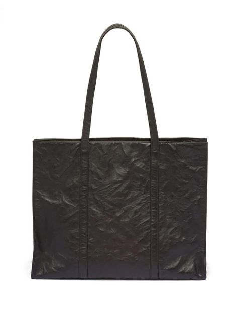 Prada large leather tote bag - Black