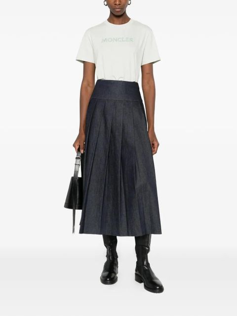 Moncler embroidered logo T-shirt - Neutrals - zdjęcie produktu nr 2