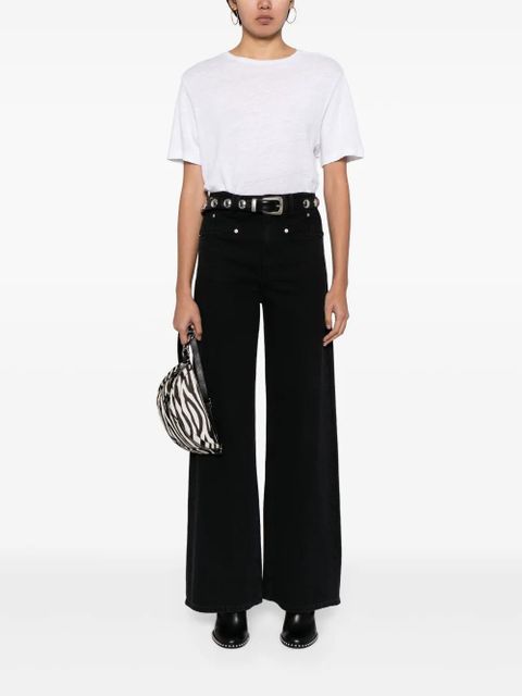 MARANT ÉTOILE Zewel linen T-shirt - White - zdjęcie produktu nr 2