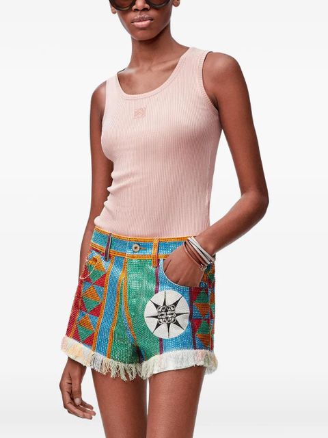 LOEWE anagram ribbed tank top - Pink - zdjęcie produktu nr 2