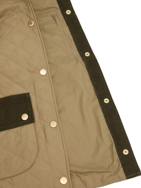 Barbour Corinne quilted corduroy-trim jacket - Neutrals