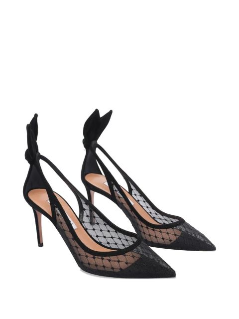 Aquazzura 85mm mesh pumps - Black - zdjęcie produktu nr 2