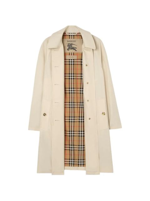Burberry mid-length tropical gabardine Camden car coat - Neutrals