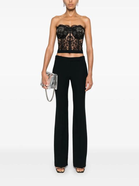 Alexander McQueen bootcut tailored trousers - Black