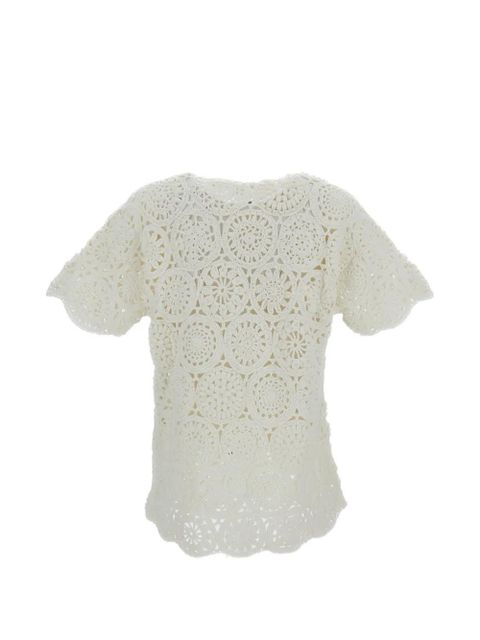 Comme Des Garçons crochet-knit T-shirt - Neutrals - zdjęcie produktu nr 2