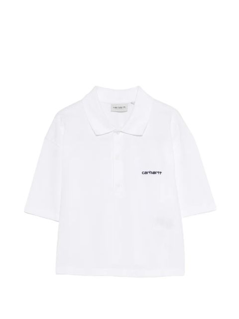 Carhartt WIP logo-embroidered polo top - White - zdjęcie produktu nr 1