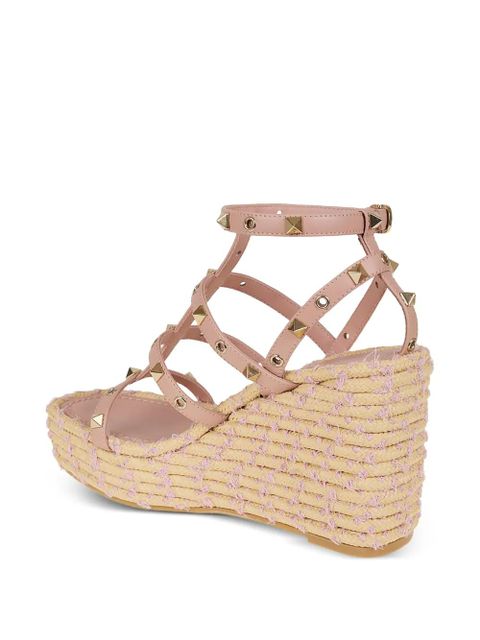 Valentino Garavani Rockstud heeled espadrilles - Pink