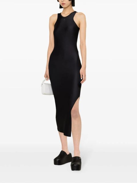 Coperni logo-embellished midi dress - Black