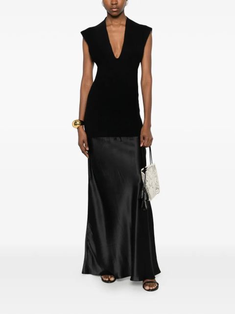 Christopher Esber V-neck sleeveless dress - Black - zdjęcie produktu nr 2