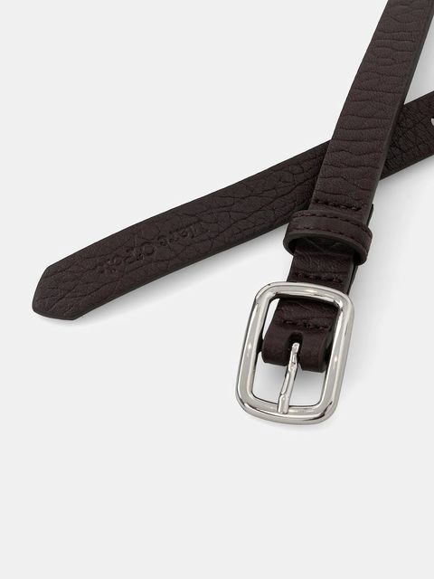 Marc O'Polo pasek skórzany damski kolor bordowy 5000009100 - zdjęcie produktu nr 2