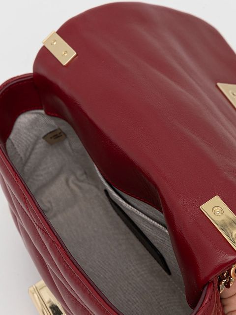 Furla torebka skórzana kolor bordowy WB01671.BX3221.CGQ00