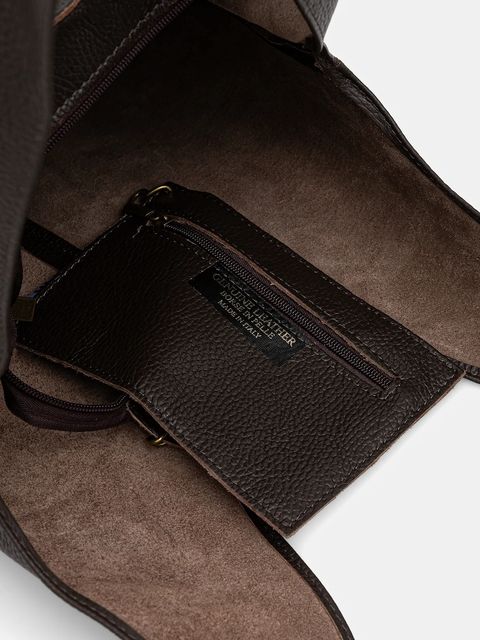 Answear.LAB torebka skórzana kolor brązowy