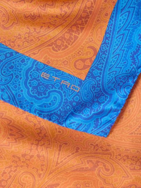 ETRO paisley silk scarf - Orange - zdjęcie produktu nr 2