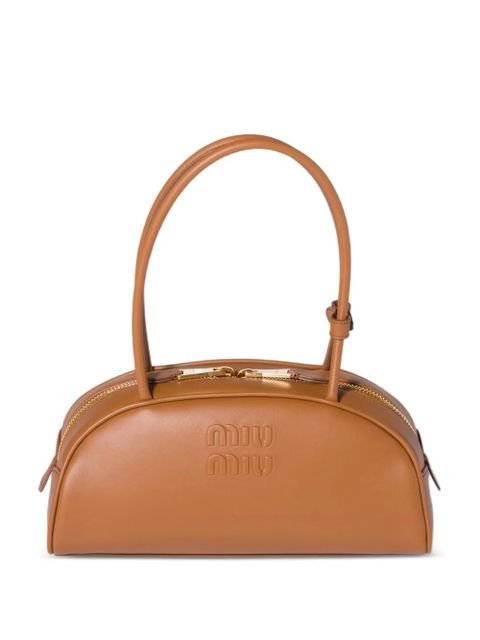 Miu Miu Beau leather shoulder bag - Brown - zdjęcie produktu nr 1