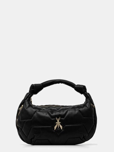 Patrizia Pepe torebka skórzana kolor czarny 8B0222 L006