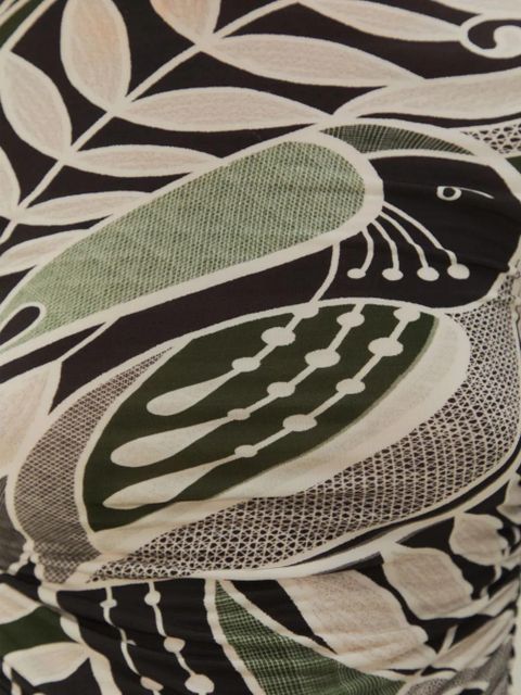 FARM Rio Black Lace Nature Jersey high-neck top