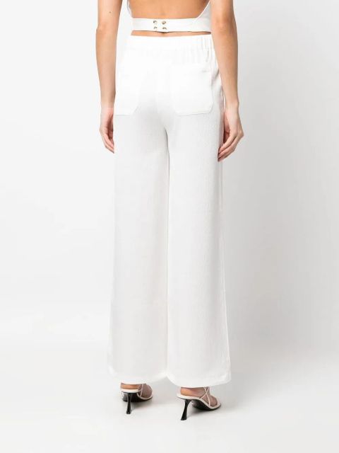 Cult Gaia drawstring straight-leg trousers - White