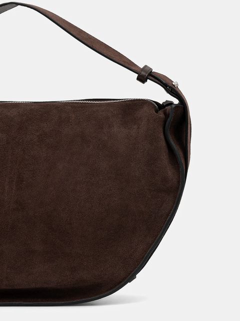 Marc O'Polo torebka zamszowa kolor brązowy 5000009151