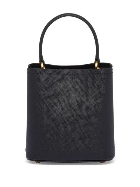 Prada small Panier leather tote bag - Black - zdjęcie produktu nr 2