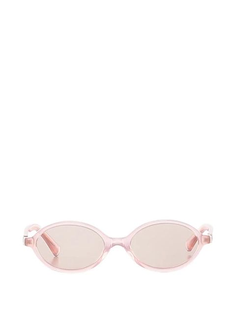 Miu Miu Eyewear oval-frame sunglasses - Pink - zdjęcie produktu nr 1