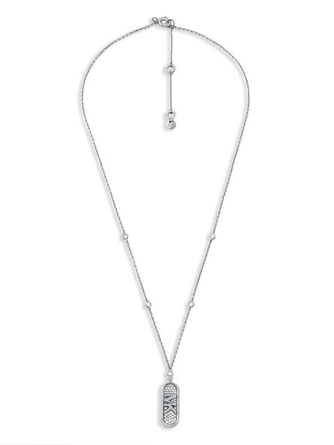 Michael Kors logo-pendant necklace - Silver - zdjęcie produktu nr 1