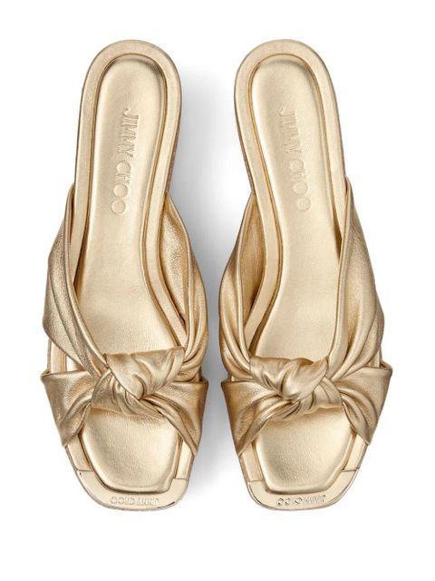 Jimmy Choo 50mm Avenue mules - Gold