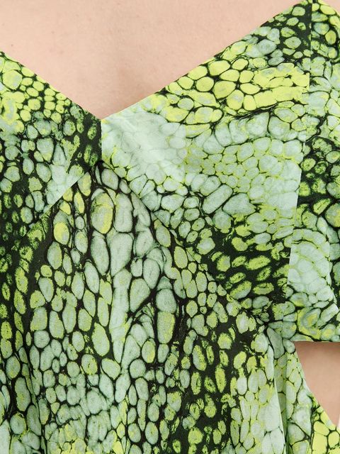 IRO top damska kolor zielony wzorzysta WM16SILLA