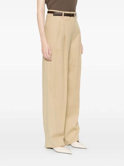 Max Mara Divo pleated belt trousers - Neutrals