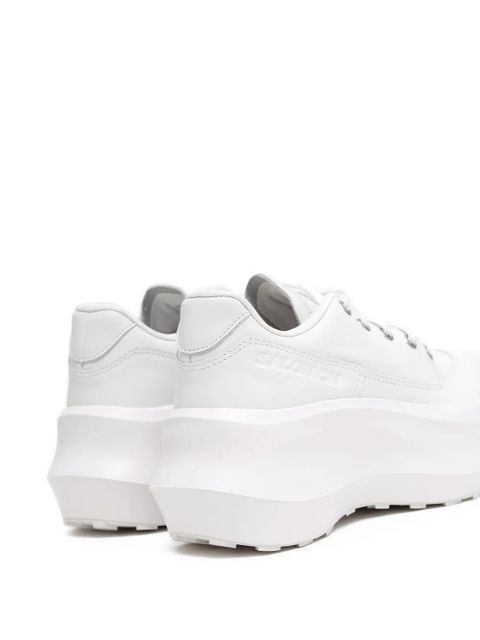 Comme Des Garçons Salomon leather platform sneakers - White