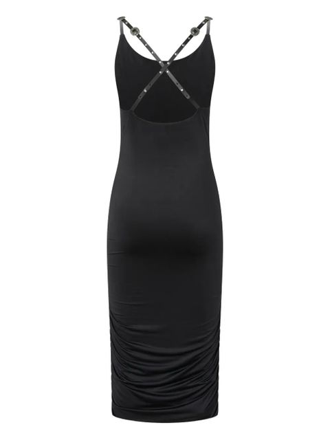 PINKO cross-strap midi dress - Black - zdjęcie produktu nr 2