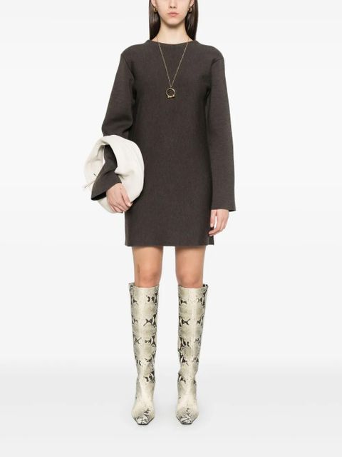 KHAITE Elle mini dress - Brown - zdjęcie produktu nr 2