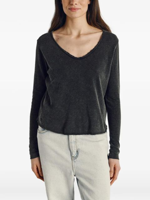 American Vintage Sonoma V-neck T-shirt - Black - zdjęcie produktu nr 2