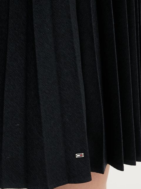 Tommy Hilfiger spódnica kolor granatowy midi rozkloszowana WW0WW48258