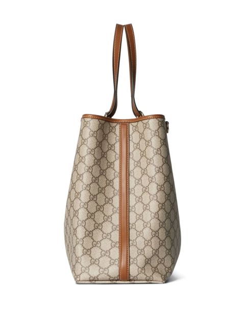 Gucci large GG Emblem tote bag - Neutrals
