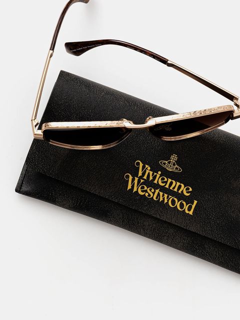 Vivienne Westwood okulary przeciwsłoneczne Suzi damskie kolor złoty VW7037 - zdjęcie produktu nr 2