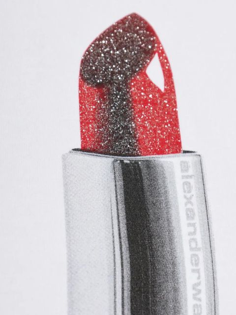 Alexander Wang lip-stick-print T-shirt - White